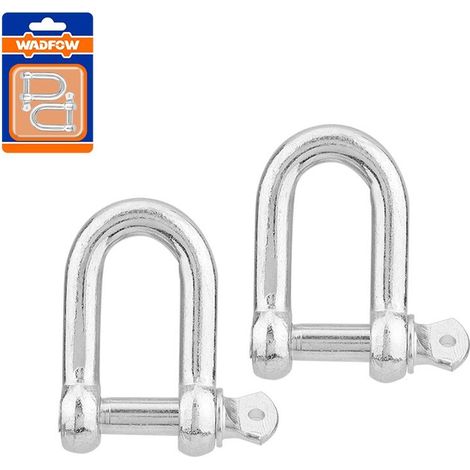 Grillete de acero al carbono 6mm electrogalvanizado 4 piezas WADFOW (1/3)