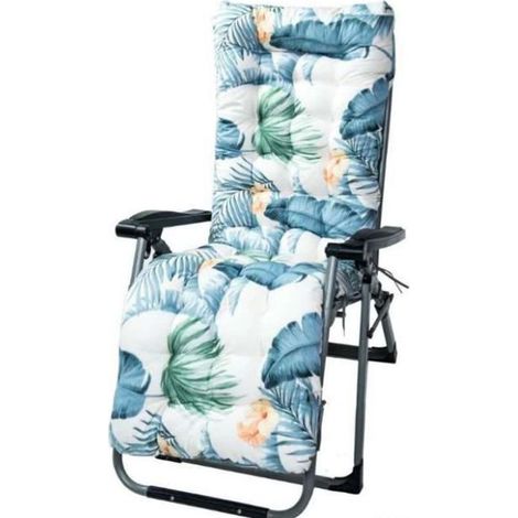 Coussin de Chaise Longue - Noname - Hawaïen - Coton - Antidérapant - 170x53x8cm