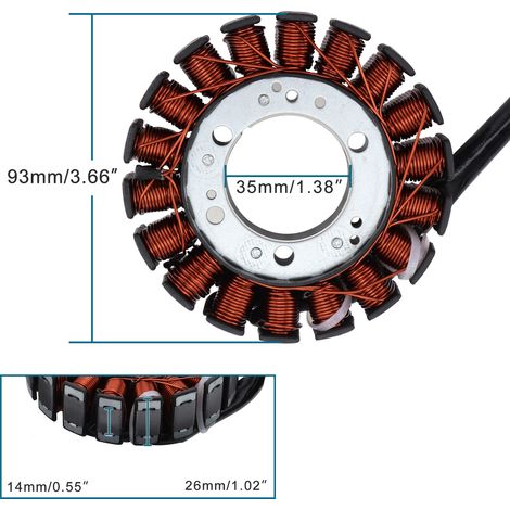 Statorspulen für Motorräder LTZ400, Quadsport Z400, Kawasaki KSF400, KFX400 (1/4)