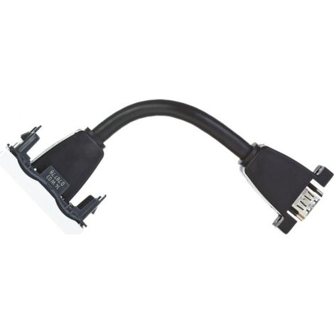 Mosaic HDMI Typ A Buchse mit Kabel Weiß 78778
