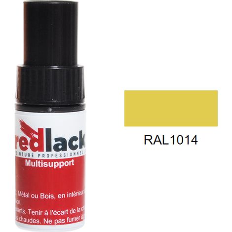 Flacone per ritocchi con pennello 9ml – RAL 1014 – Avorio – satinato – multisupporto – Redlack
