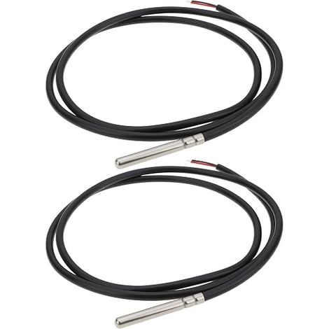 2 Sondes de Température NTC 20 KΩ 1 MA Câble en Silicone 6 X 50 Mm Contrôle de La Température Dans (1 M). (1/5)