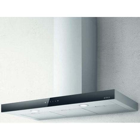 campana de pared decorativa 90cm 69db 581m3/h negro/acero inoxidable - PRF0104626A - Elica -