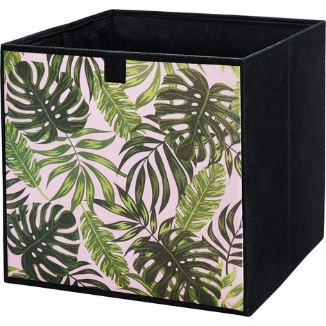 Boîte en carton Boîte textile 31x31x31 feuilles - leaves 31x31x31