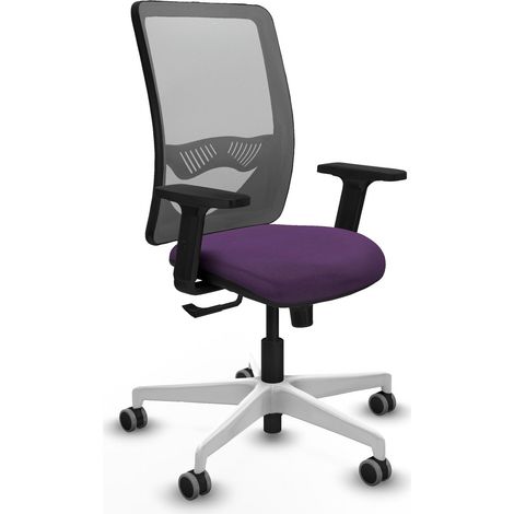 Silla de oficina piqueras y crespo Zulema gris malla cómoda (1/2)