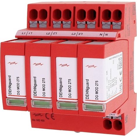 DEHN 942400 DG MP TNS 275 Scaricatore di sovratensioni Protezione da sovratensioni per: Armadi di distribuzione 20 kA 1 (1/5)