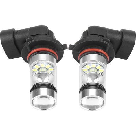 2 pièces Phare Anti-Brouillard 9006/HB4 100W blanc LED haute luminosité ampoules de phare Kit antibrouillard voiture lampe de conduite (1/4)