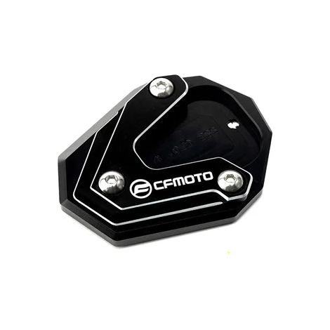 (Coussin de béquille noir) Compatible avec les motos CFMOTO 650MT, 800MT, 650TR-G et 650 TR-G TRG. Bouchons de valve de pneu CNC, coussinet d'extension de béquille latérale pour 650 MT et 800 MT Maxpo (1/4)