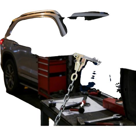Morsetto autotensionante, portata 5 tonnellate, dimensioni 228,5 cm, anello di trazione grande 8 cm, anello di trazione laterale 4,5 cm, dimensioni imballo 3514,55,5 cm (1/5)