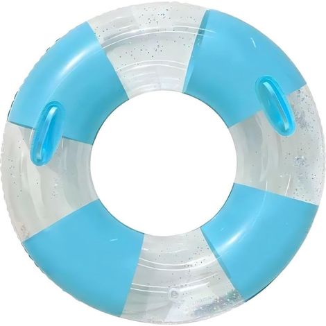 Adult Inflatable Swimming Ring, Retro Striped PVC Inflatable Swimming Ring for Teens and Adults (1/5)