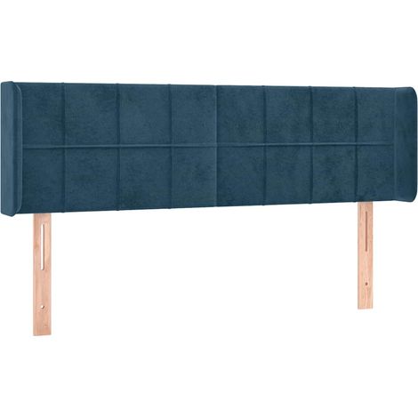 Maison Exclusive - Cabecero de terciopelo azul oscuro 147x16x78/8 (1/5)