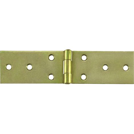 Cerniere strette lunghe 100 x 32 mm.  zincate giallo  1 pz.