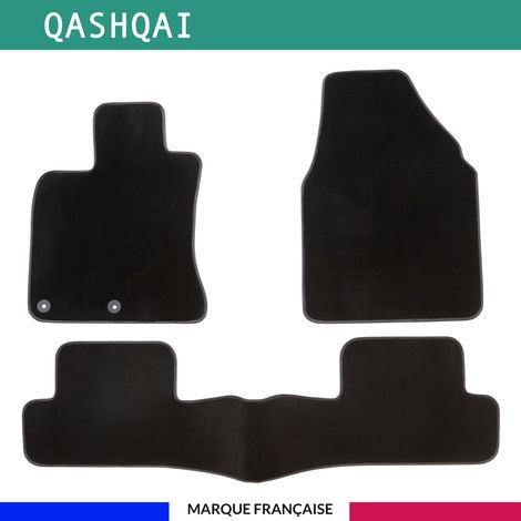 Tapis de voiture - Sur Mesure pour QASHQAÏ (2007 - 2013) - 3 pièces - Tapis de sol antidérapant pour automobile (1/4)