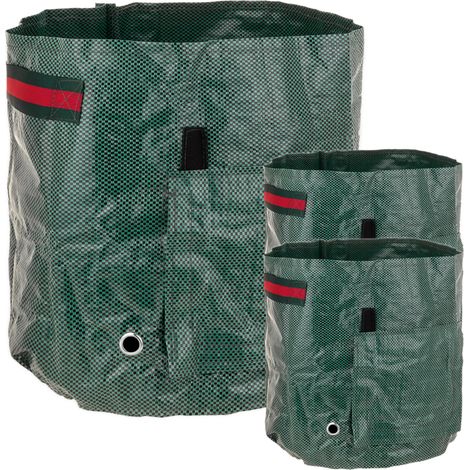 PrimeMatik - Bolsas de cultivo para jardín 34 x 35 cm 3 unidades