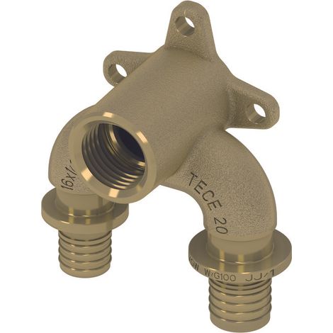 TECEflex U-double paroi, réduction de la perte de charge, bronze