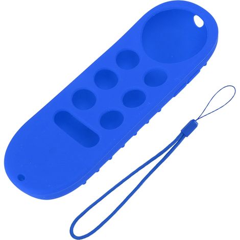 Funda de silicona azul para el mando a distancia de Chromecast Google TV – Protección ligera – Antideslizante – Acceso completo a los botones