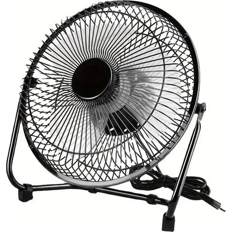 Ventilateur électrique pour la maison et le bureau, rechargeable par USB, mini ventilateur d'été portable pour étudiant, bureau, ventilation puissante et silencieuse à 360 degrés-AquaForge (1/4)