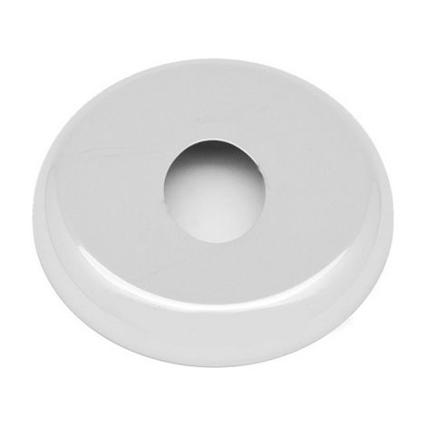 Va Albertoni rosone gigante con foro ovale esterno 110 mm 30 mm in ottone cromato di colore bianco ricambi rubinetteria
