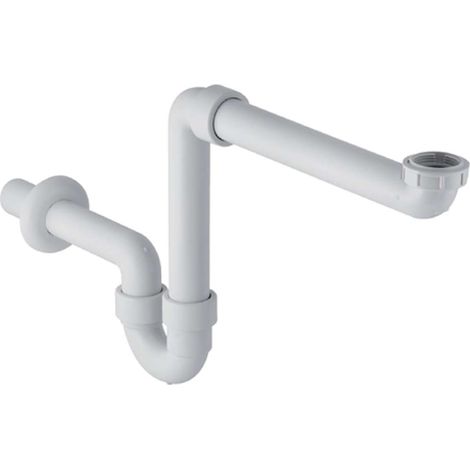 Geberit - Sifón antiolores que ahorra espacio, blanco alpino 151.107.11.1 (1/2)