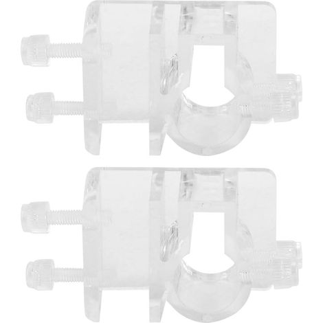 Sollbry Lot de 2 supports de tuyau d'eau pour aquarium - Clips de fixation souples - En acrylique transparent (1/5)