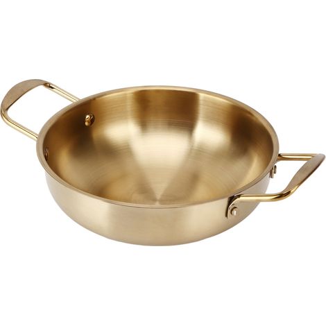 Marmite à ramen coréenne en acier inoxydable - Marmite portable de 26 cm