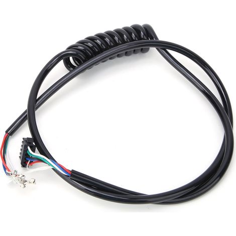 Câble de connexion noir en plastique pour manette, écran LCD, rallonge universelle pour trottinette électrique 8 pouces, accessoire (1/5)