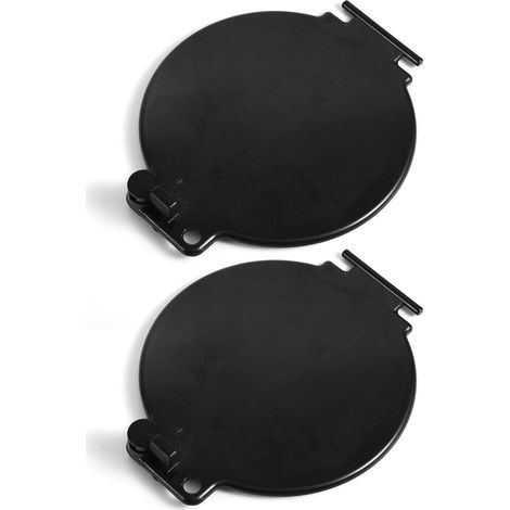 2 Pièces Remplacement Trappe Porte pour D&W Super Tube & Slider Égout Tuyau Camping-Car, Durable Trappe Porte pour Camping-Car Égout Tuyau Porteurs (Noir) (1/5)
