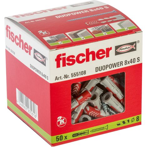 fischer DUOPOWER 8x40 S 50 Stk