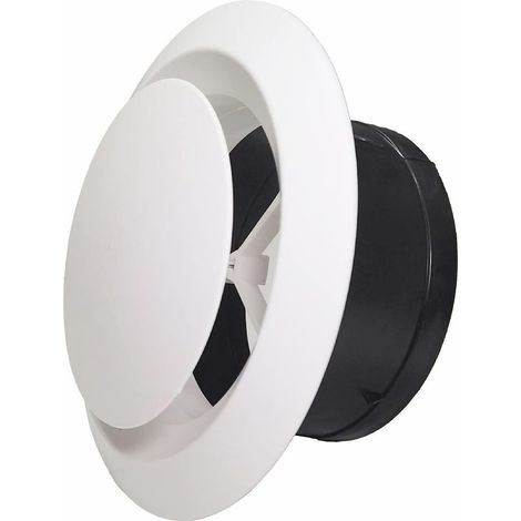 Aérateurs d'air réglables de 6 pouces, évent de soffite en ABS, évents d'aération de soffite ronds, évent de plafond mural d'échappement, couvercle de plafond mural pour une utilisation en int (1/5)
