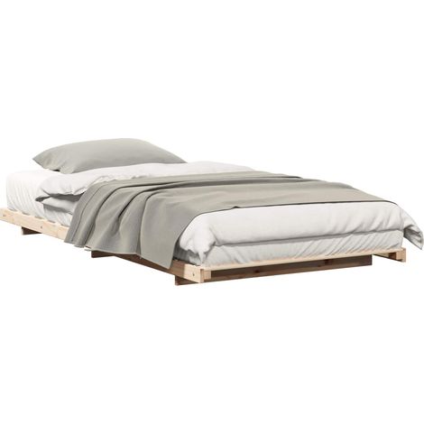 Maison Exclusive - Estructura de cama Marrón 80 x 200 cm Madera d