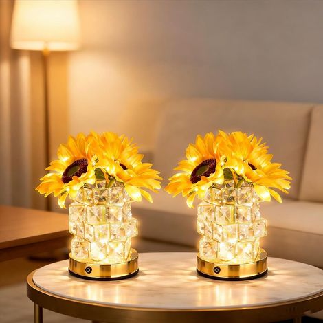 Lampe tournesol – Veilleuse USB scintillante avec 3 lumières (1/5)