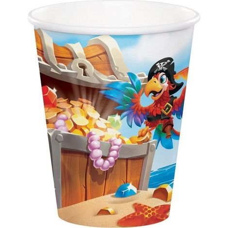 Gobelet jetable Pirates x8 - Anniversary House