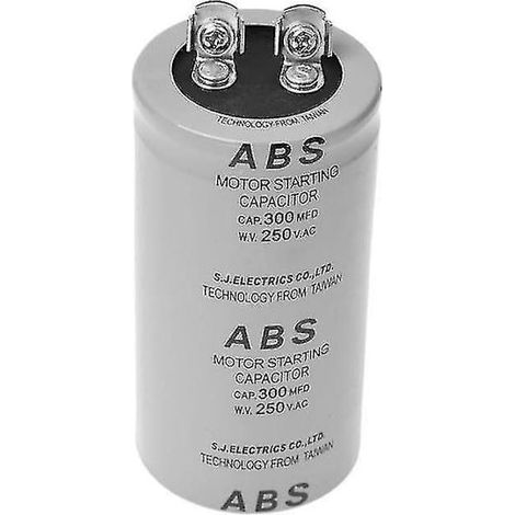 Zylindrischer Anlaufkondensator für Wechselstrommotor 300 µF / 300 mFd 250 V (1/5)