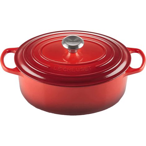 Le Creuset Signature Bräter oval 29 cm kirschrot (1/4)