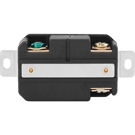 Prise femelle verrouillable à montage encastré, NEMA L6-30R 30A 250V Prise femelle électrique verrouillable pour assemblage de cordon de générateur (1/5)