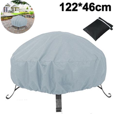 Housse Pour Brasero - Oxford 210D Imperméable Coupe-Vent Anti-UV - D122 x H46 Cm - 1 Pièce (1/5)