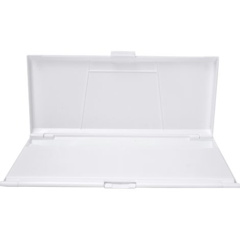Palette de peinture portable en plastique blanc, boîte à outils pour aquarelle et peinture. (1/5)