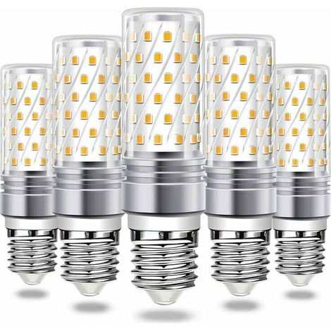 E27 LED Bulb 12W Warm White 3000K, 1450LM, 360° Light, E27 Halogen Equivalent 100 Watt, AC 230V, Non-dimmable, E27 But Warm LED Lamp for Ceiling Light, Pack of 5