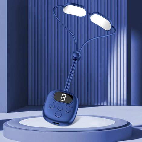 Hängendes Nackenmassagegerät mit EMS, Dualpuls, intelligenter Konstanttemperatur, Wärmekompresse und USB-Ladefunktion – AquaForge