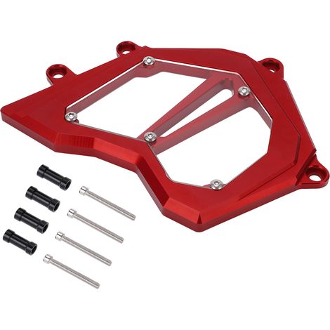 Carter de chaîne protection en alliage d'aluminium pour ZX10R 2011-2017, cache pignon avant rouge, remplacement garantie, moto accessoire durable (1/5)