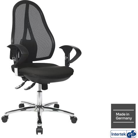 TOPSTAR Chaise de bureau Open Point SY Deluxe noir avec accoudoirs compris (1/3)