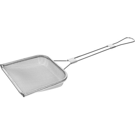 1 Écumoire, Acier Inoxydable 304, Maille Fine, Manche 43cm, Trou Suspension, Friture Cuisine
