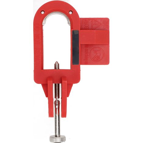 Dispositif de consignation de disjoncteur en nylon, PA et acier, empêchant toute mauvaise manipulation. Grand verrou de disjoncteur LOTO pour équipements électriques. (1/5)