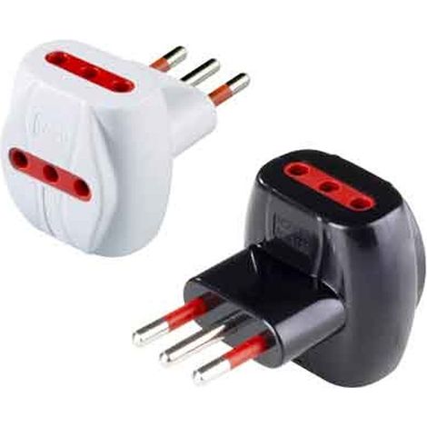 ADATTATORE TRIPLO 10A ROSI 2P+T - prese 10A 2P+T, Colore
