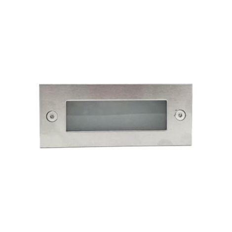 Faretto segnapasso led 4w rettangolare da muro incasso smd 2835 fc1-4w kit 2 pezzi 4200k