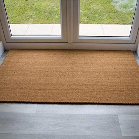 Comercial Candela – Paillasson en fibre de coco 100% – Base caoutchouc antidérapante – 30x55cm – Absorption élevée de la poussière et de la boue (1/5)
