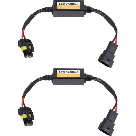 Décodeur Canbus pour phares de voiture LED, 2 pièces, faisceau Anti-scintillement, lumière d'avertissement d'erreur, résistance de défaut pour 9005 9006 9012 (1/5)