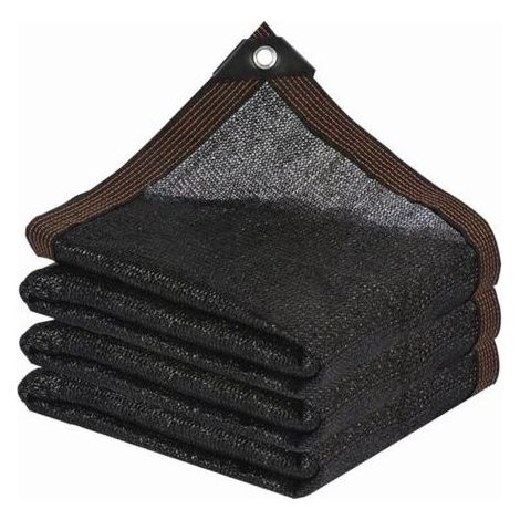 Shade Cloth - Garden Shade Net with Eyelet for Pergola, Patio, Plants, Greenhouse, Chicken Coop, Black, (3 x 4 m) (1/4)