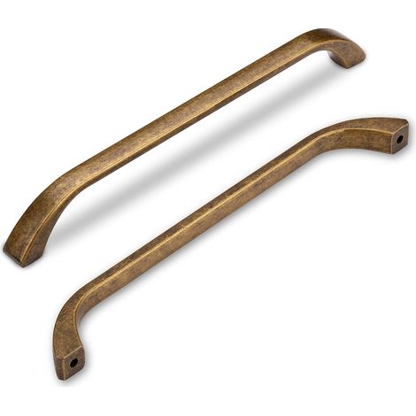 2 Poignées Vintage 160mm Poignées Laiton Antique, Parfaites pour Placard et Cuisine