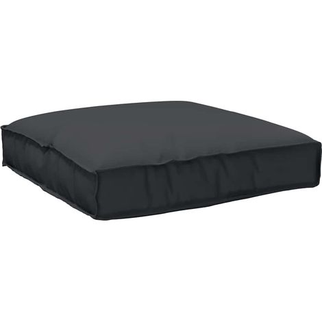 Coussin Noir 80 x 80 x 12 cm Tissu Oxford
